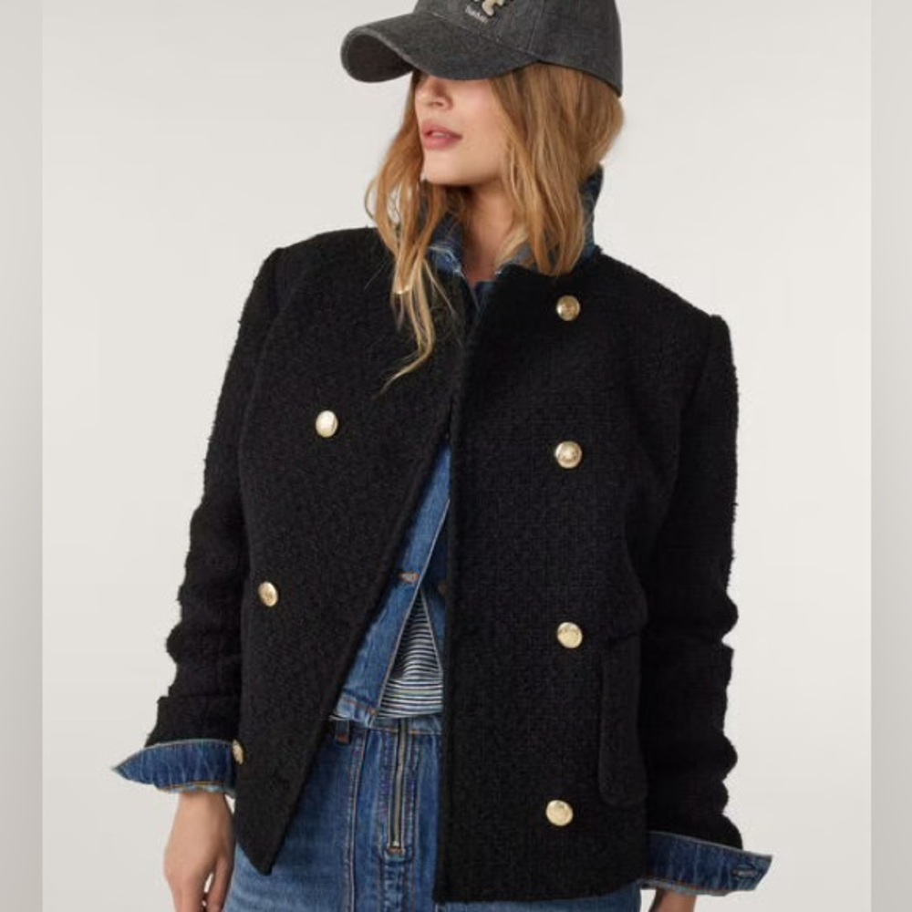 ba&sh Joe wool silk blend tweed jacket NO OFFERS CONSIDERED -OFFERS WILL DECLINE